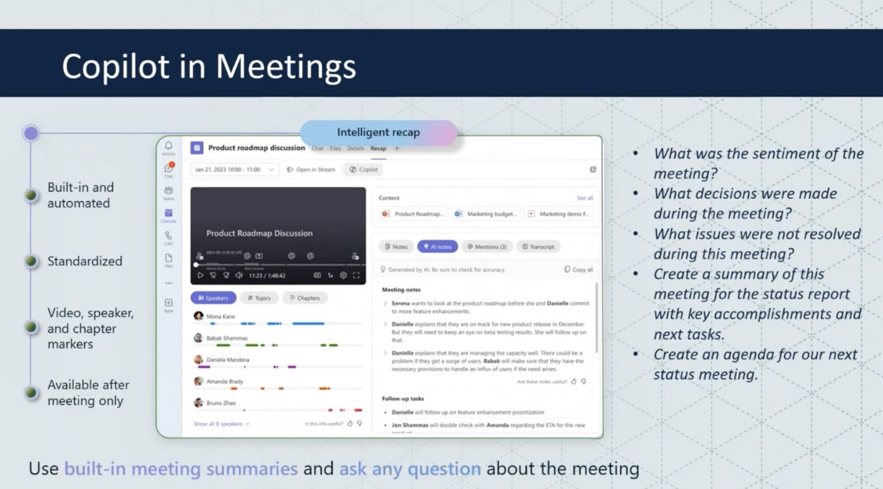 Copilot in meetings